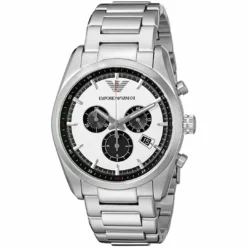 Armani Men's Sportivo Silver Dial Watch