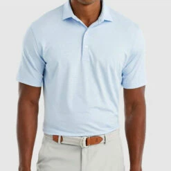 Johnnie-O Lyndon Top in Gulf Blue - men