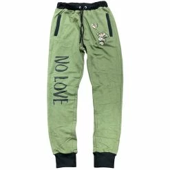 Retro Label Men'S No Love Sweatpant in Olive