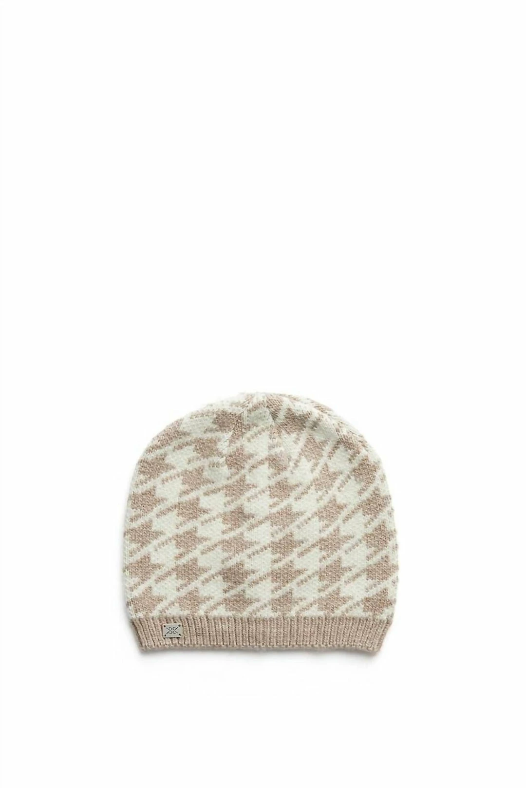 Soia&Kyo Houndstooth Pattern Rib Knit Hat in Fawn - women 3 Soia&Kyo Houndstooth Pattern Rib Knit Hat in Fawn - women