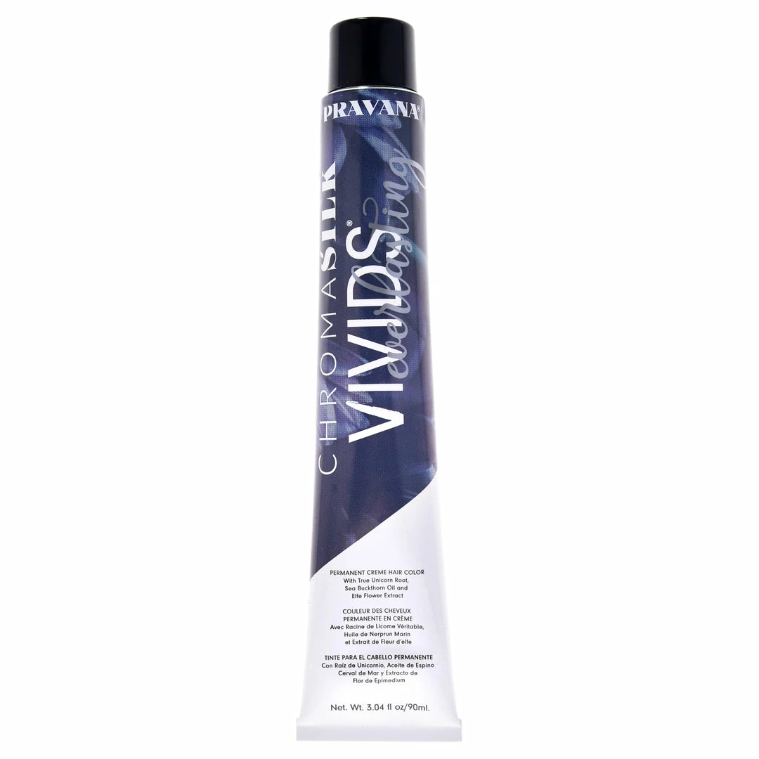 Pravana ChromaSilk Vivids Everlasting Permanent - Violet Reign For Unisex 3 oz Hair Color 4 Pravana ChromaSilk Vivids Everlasting Permanent - Violet Reign For Unisex 3 oz Hair Color - Image 2