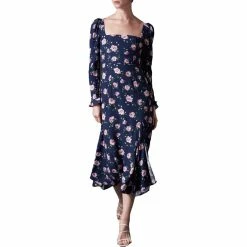 Sau Lee Marianne Womens Floral Puff Sleeve Midi Dress -Shop Premium Outlets Sales 17c07e4b5d6340d59437d86111259c6c 1080x