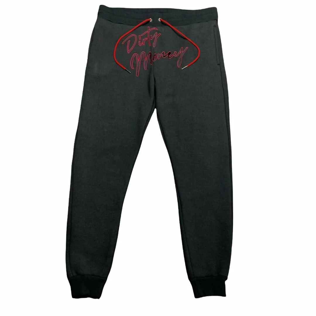 Retro Label Men'S Dirty Money Jogger in Black 3 Retro Label Men'S Dirty Money Jogger in Black