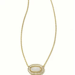 Kendra Scott Baguette Elisa Pendant Necklace - Gld 970 in Gold - women