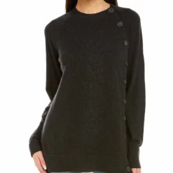 NAADAM CASHMERE NAADAM Button Side Wool & Cashmere-Blend Sweater - women