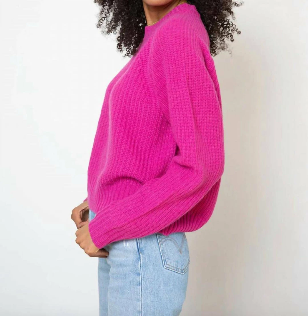 27 Miles Malibu Croft Sweater in Fuchsia - women 4 27 Miles Malibu Croft Sweater in Fuchsia - women - Image 2