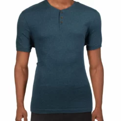 Club Room Mens Cotton Button Henley Shirt