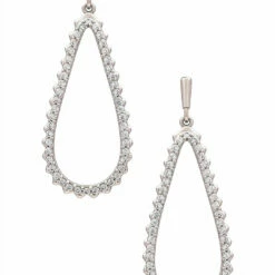 Kendra Scott Payton Open Frame Earrings - Rhd 160 in Silver - women