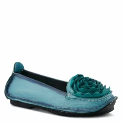Spring Step Shoes Dezi Rose Flat in Blue - women