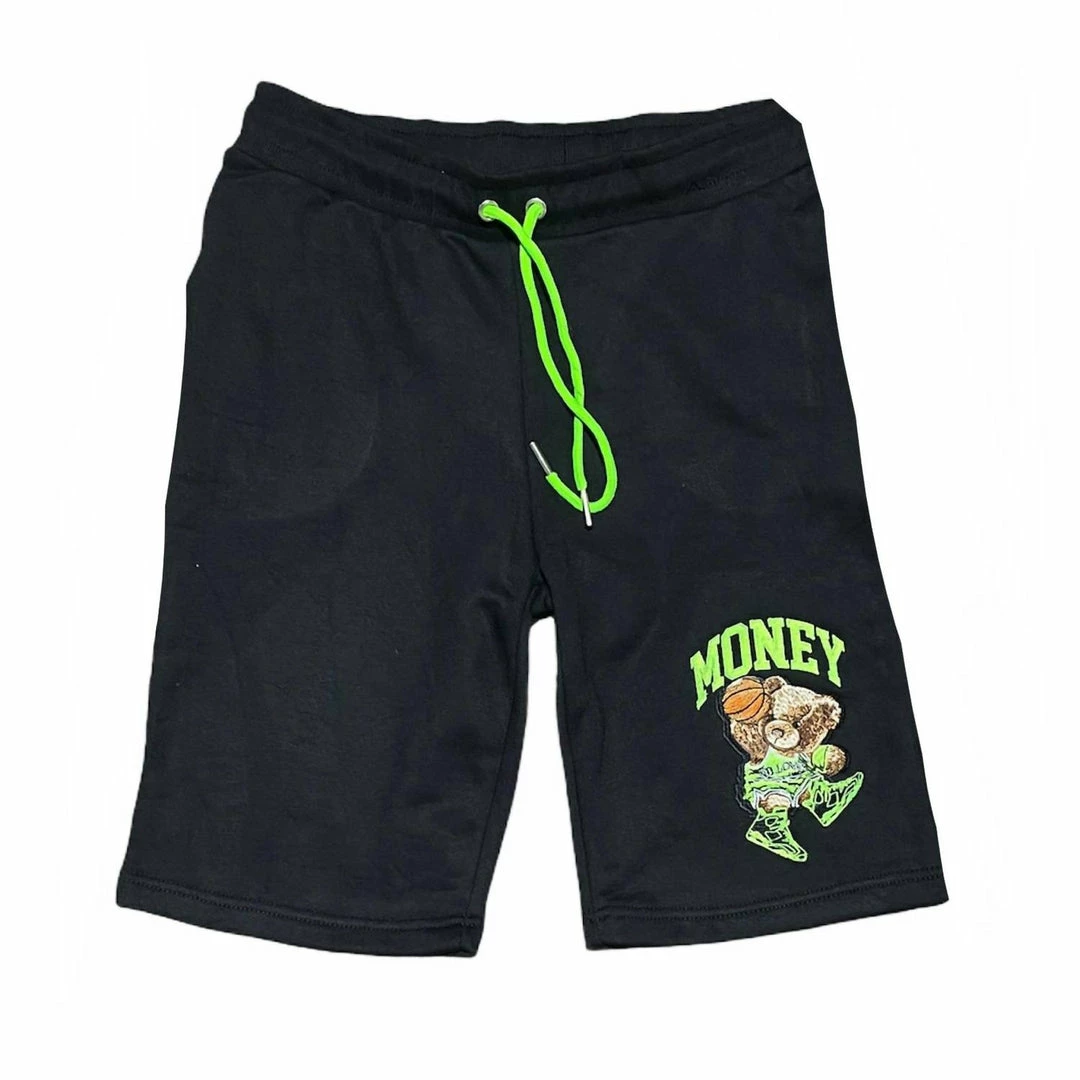 Retro Label Men'S 6S Electric Money Short in Black/Neon Green 3 Retro Label Men'S 6S Electric Money Short in Black/Neon Green