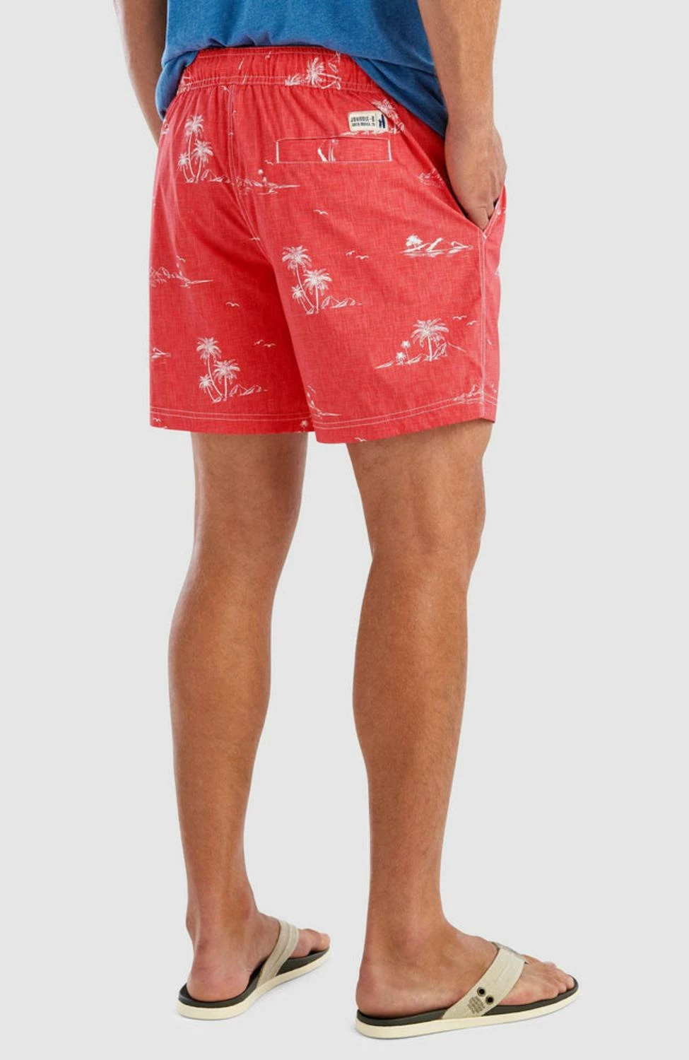 Johnnie-O Men'S Siesta 7" Inseam Surf Shorts in Red 4 Johnnie-O Men'S Siesta 7" Inseam Surf Shorts in Red - Image 2