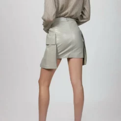 Zeynep Arcay Mini Cargo Leather Skirt in Fresh Breeze - women -Shop Premium Outlets Sales 4087f02af8694535a3f059ea35f6b396 1080x
