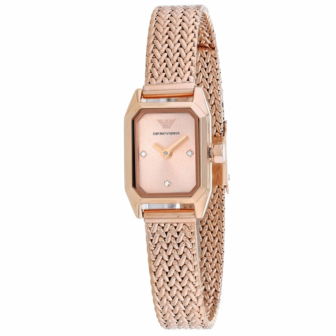 Armani Women's Rose gold dial Watch 3 Armani Women's Rose gold dial Watch