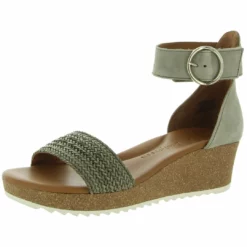 Paul Green Womens Open Toe Ankle Strap Wedge Sandals