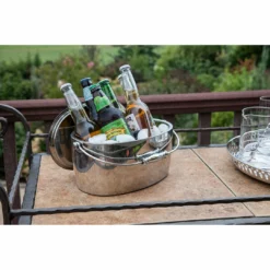 Crafthouse by Fortessa 12" x 5.25" Ice Bucket w/Handle and Drain Tray, Stainless -Shop Premium Outlets Sales 499fc039503240e3899b51155b9ba136 14871076 b02e 46f1 8692 0bbb2a1ef5e1 1080x