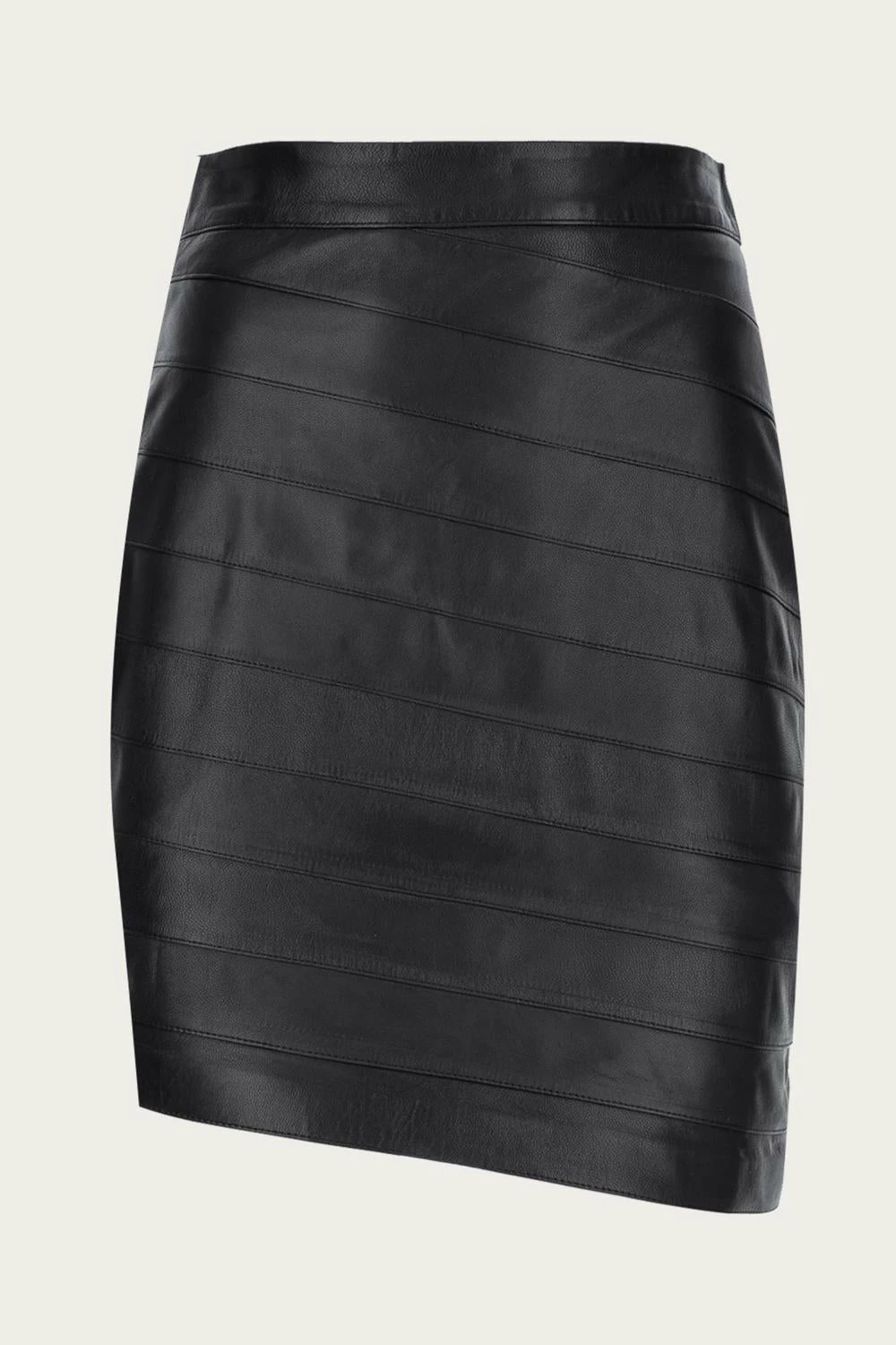 Zeynep Arcay Layered Mini Leather Skirt in Black - women 4 Zeynep Arcay Layered Mini Leather Skirt in Black - women - Image 2