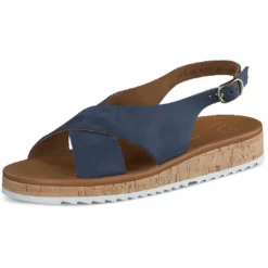 Paul Green Holland Womens Strappy Leather Slingback Sandals