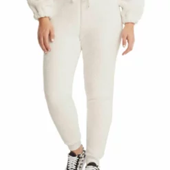 Sundown by Splendid Playa Womens Fleece Ribbed Trim Jogger Pants