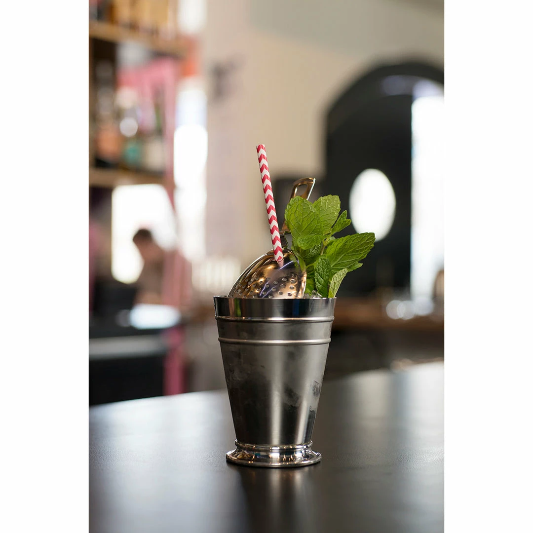 Crafthouse by Fortessa 6" Julep Cocktail Strainer, Stainless Steel 4 Crafthouse by Fortessa 6" Julep Cocktail Strainer, Stainless Steel - Image 2