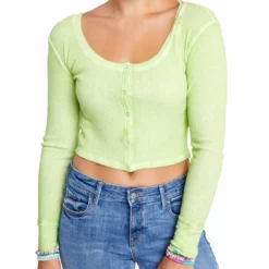 Sundown by Splendid Juniors Solana Womens Dyed Snap Front Crop Top -Shop Premium Outlets Sales 5c6bca367b0a4a04b8f9e0700a9aa0f6 1080x