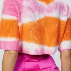 Msgm Tie-Dye Knitted Cropped Top in Orange - women -Shop Premium Outlets Sales 6ac6782640d74d74bee25c725d6e9052 1080x