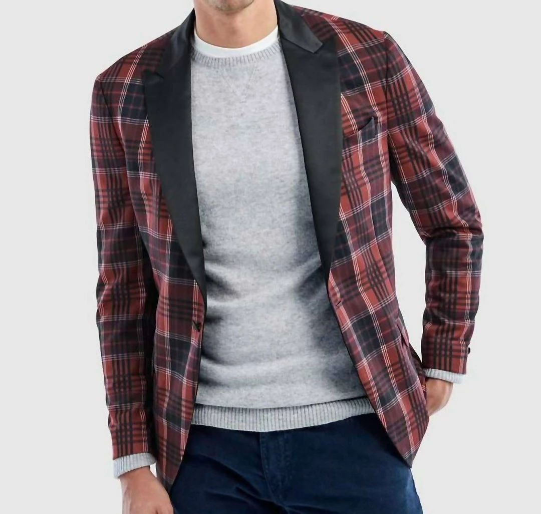 Johnnie-O Men'S Holiday Printed Sport Coat in Red 3 Johnnie-O Men'S Holiday Printed Sport Coat in Red