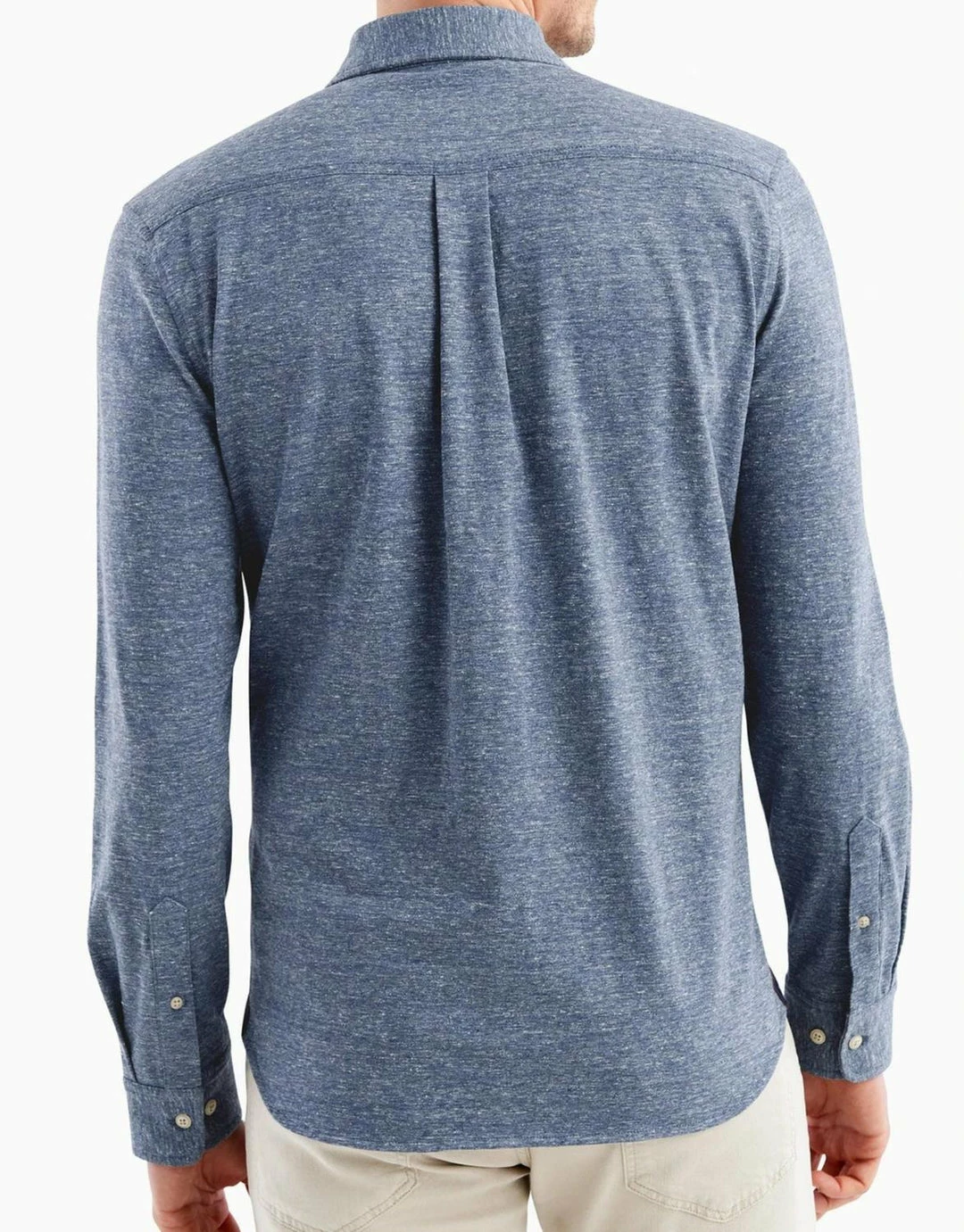 Johnnie-O Men'S Zion Hangin' Out Cutaway Collar Shirt in Indigo 4 Johnnie-O Men'S Zion Hangin' Out Cutaway Collar Shirt in Indigo - Image 2