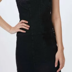 Zeynep Arcay Strapless Mini Denim Dress in Black - women -Shop Premium Outlets Sales 7186bad1f4334fef9544134d4e607d0c 1080x
