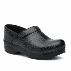 Dansko Professional Clog in Floral Tooled Black - women
