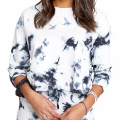 Sundown by Splendid Charli Womens Crewneck Knit Crop Top