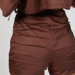 Zeynep Arcay Ruched Mini Shorts in Brown - women 13 Zeynep Arcay Ruched Mini Shorts in Brown - women -Shop Premium Outlets Sales 7a9d5c61134547cf84bc742dd246d89f 1080x