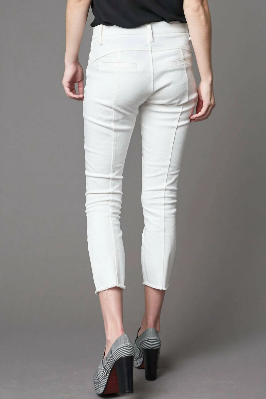 Lola & Sophie Zip-Pockets Skinny Jean in White - women 4 Lola & Sophie Zip-Pockets Skinny Jean in White - women - Image 2