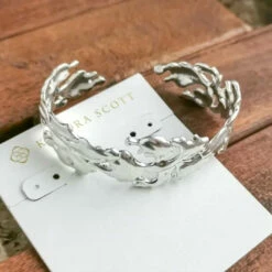 Kendra Scott Savannah Cuff Bracelet - Rhd 044 in Silver - women