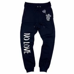 Retro Label Men'S 1S Og No Love Jogger in Midnight Navy