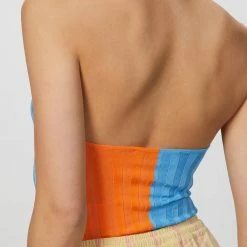 Msgm Two-Tone Halterneck Bodysuit in Orange/Blue - women -Shop Premium Outlets Sales 8a365068e87742c1b5711b1d6261d2d5 1080x