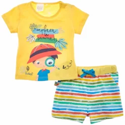 boboli Sun Knit T-Shirt Set - kids