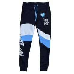 Retro Label Men'S No Love Jogger in Black/Blue/White