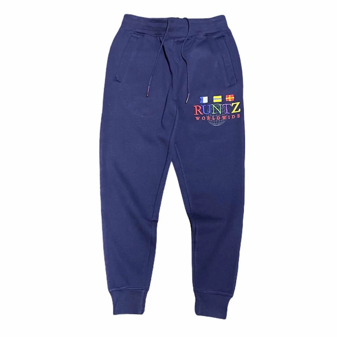 Runtz Men'S Around The World Jogger in Navy 3 Runtz Men'S Around The World Jogger in Navy