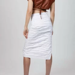 Zeynep Arcay Ruched Midi Skirt in White - women 10 Zeynep Arcay Ruched Midi Skirt in White - women -Shop Premium Outlets Sales 9d8fdbd8e7aa4ab2a7e337c7fbd3e68a 1080x
