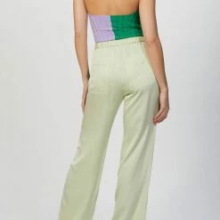 Msgm Two-Tone Halterneck Bodysuit in Lilac/Dark Green - women -Shop Premium Outlets Sales a698df55fb6146f895da515de7af8b98 1080x