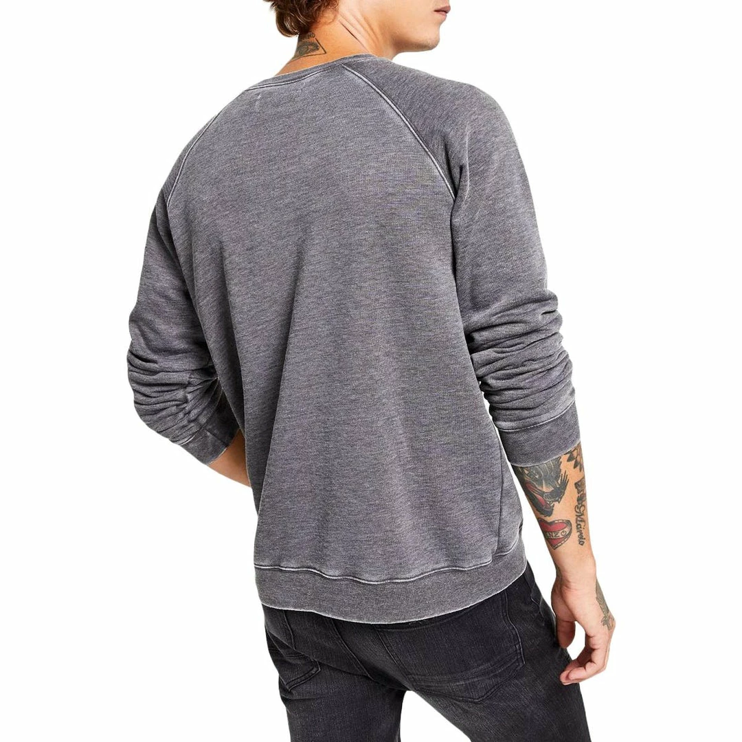 Heroes Motors Flying Sword Mens Graphic Heathered Sweatshirt 4 Heroes Motors Flying Sword Mens Graphic Heathered Sweatshirt - Image 2