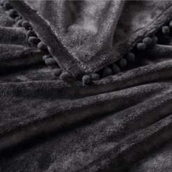 The Nesting Company Walnut Flannel Pompom 50" x 70" Throw -Shop Premium Outlets Sales ae77d32e88454b37bd159c1a5110425e 1080x