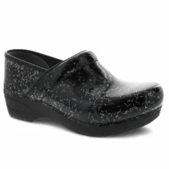 Dansko Xp 2.0 Clog in Patent Black Rainbow Flecks - women