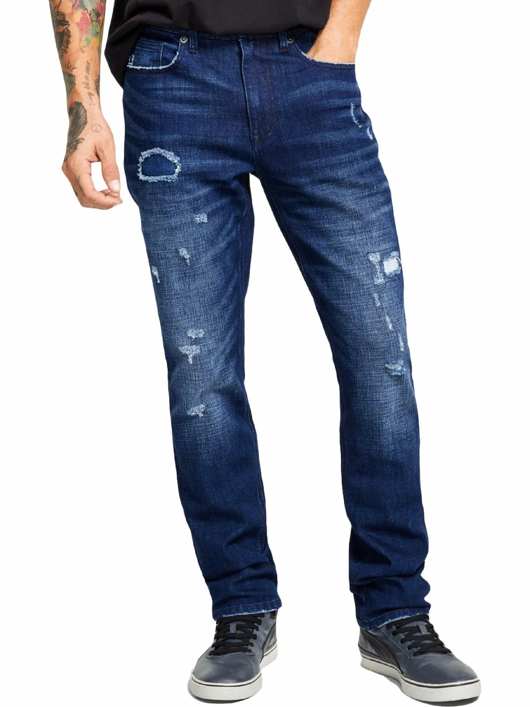 Heroes Motors Mens Denim High Rise Straight Leg Jeans 3 Heroes Motors Mens Denim High Rise Straight Leg Jeans