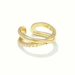 Kendra Scott Annie Infinity Ring - Gld 160 in Gold - women