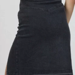 Zeynep Arcay Stretch Denim Slit Skirt in Grey - women -Shop Premium Outlets Sales b2544f32a20b4b4db31aba77f2ed1607 1080x