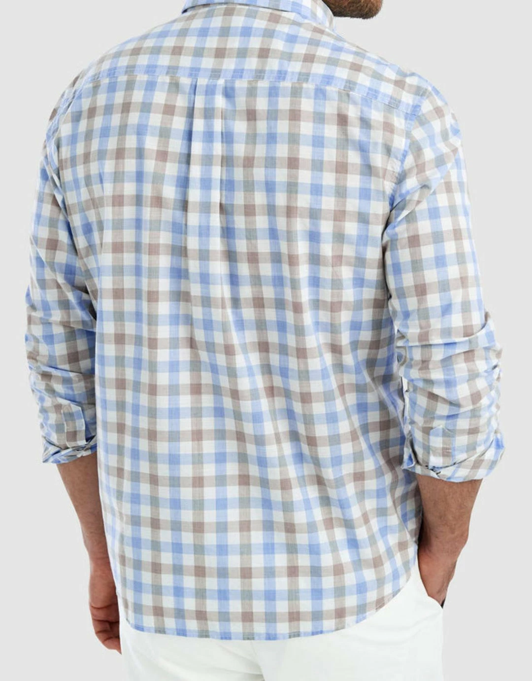 Johnnie-O Men'S Ridge Sport Shirt in Gulf Blue 4 Johnnie-O Men'S Ridge Sport Shirt in Gulf Blue - Image 2