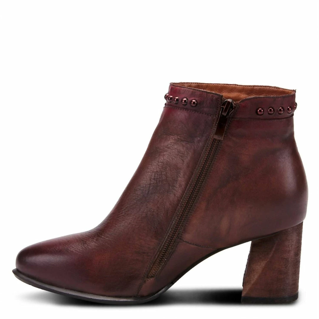 Spring Step Shoes Lovell Bootie in Mahogany Leather - women 5 Spring Step Shoes Lovell Bootie in Mahogany Leather - women - Image 3