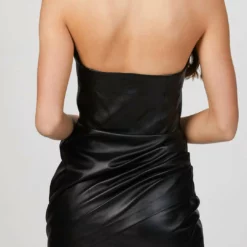 Zeynep Arcay Strapless Mini Leather Dress in Black - women -Shop Premium Outlets Sales b920a48723134ca39ce33089db5287bc 1080x