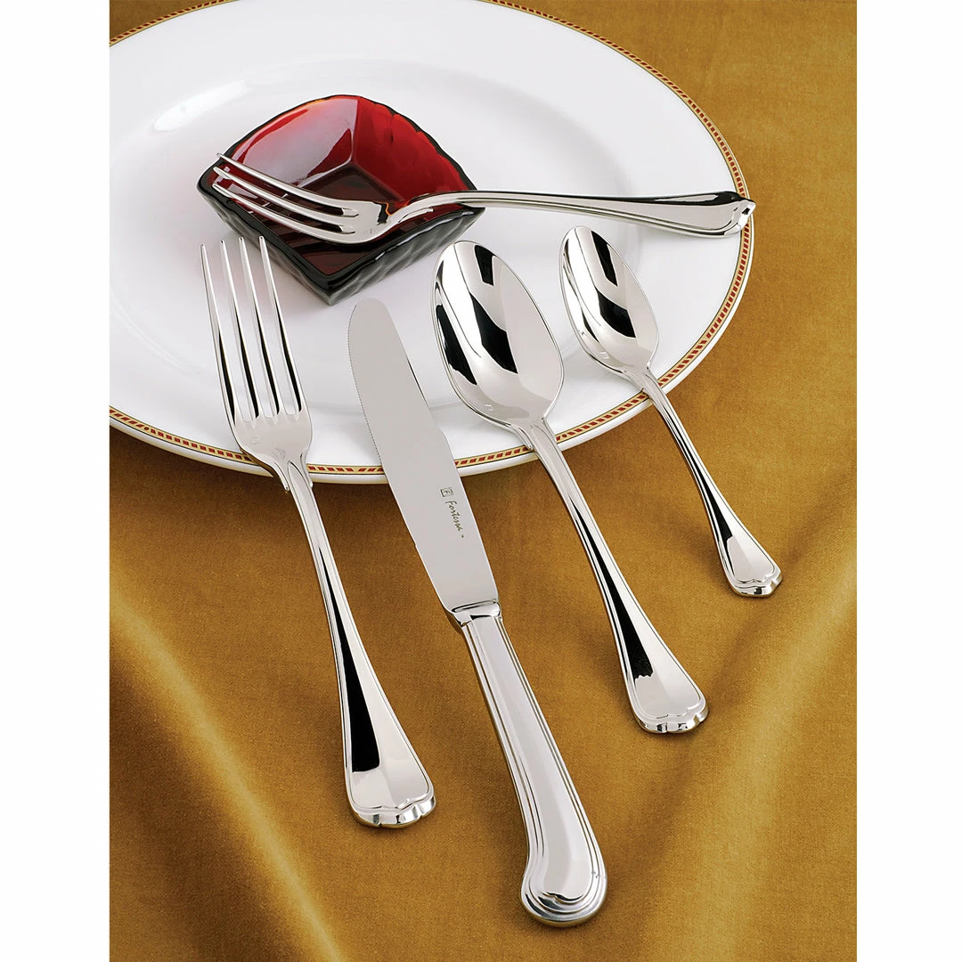 Fortessa San Marco 18/10 Stainless Steel Flatware 5 Piece Place Setting 4 Fortessa San Marco 18/10 Stainless Steel Flatware 5 Piece Place Setting - Image 2